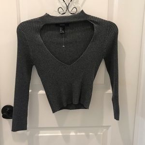 Women’s grey forever 21 top size S